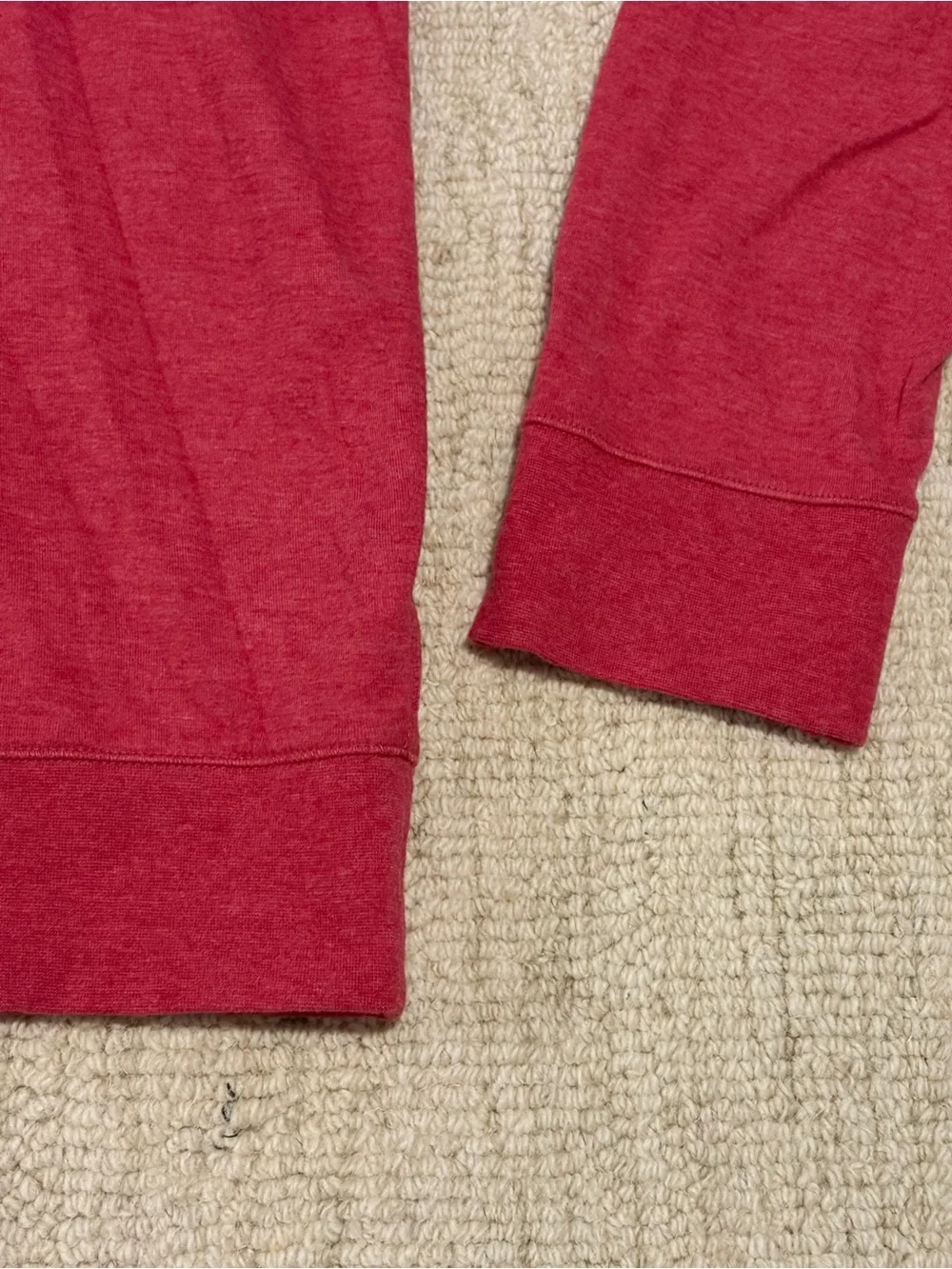 Polo by Ralph Lauren Red Quarter-Zip with Gray Contrast Collar